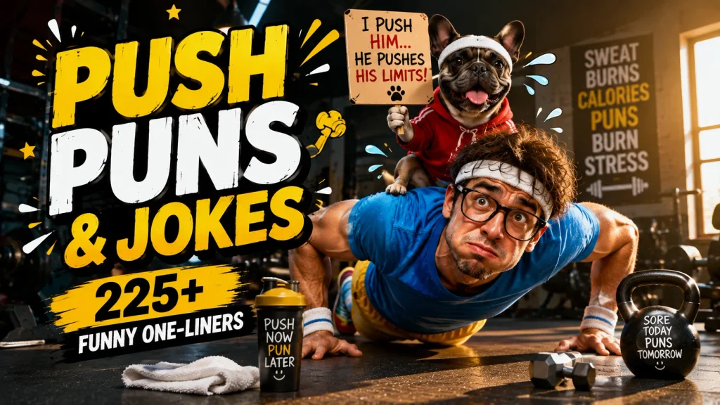 Push Puns and Jokes