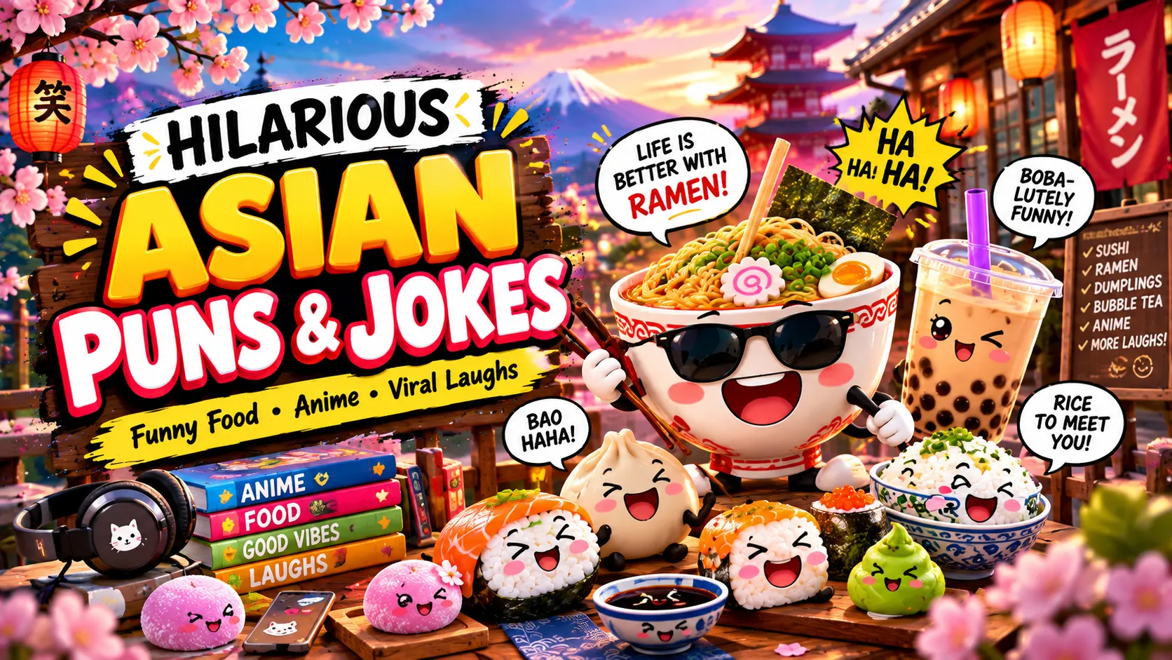 Hilarious Asian Puns and Jokes
