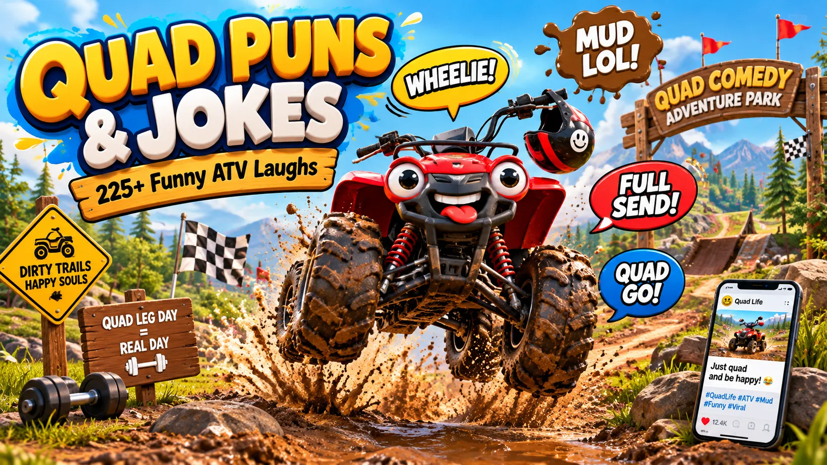 Quad Puns and Jokes