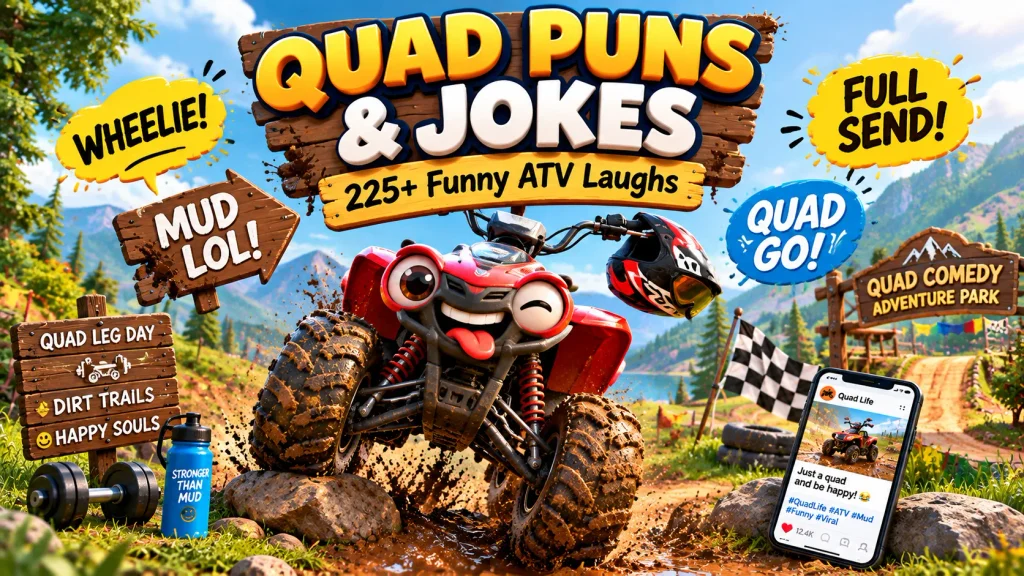 Quad Puns and Jokes