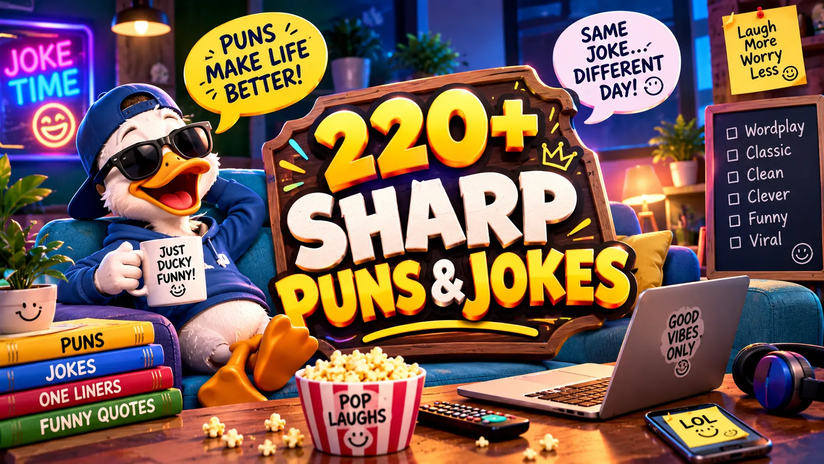 Sharp Puns and Jokes