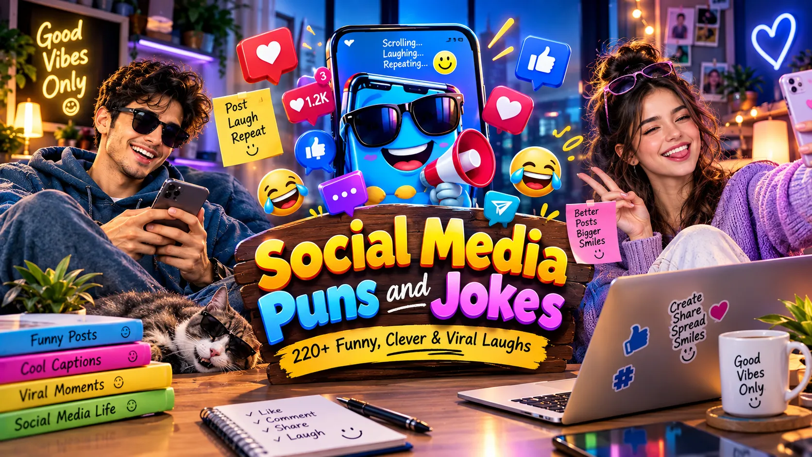 Social Media Puns and Jokes