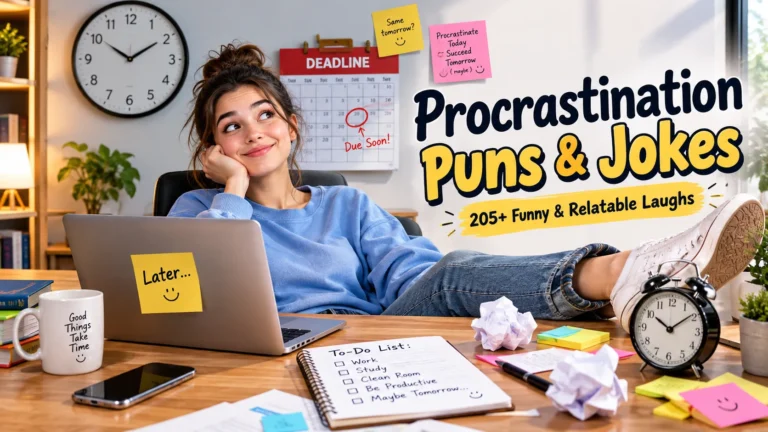 Procrastination Puns and Jokes