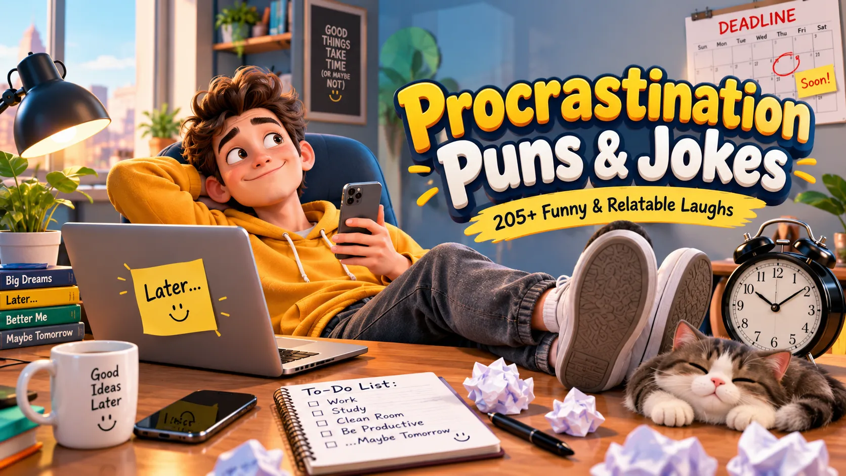 Procrastination Puns and Jokes