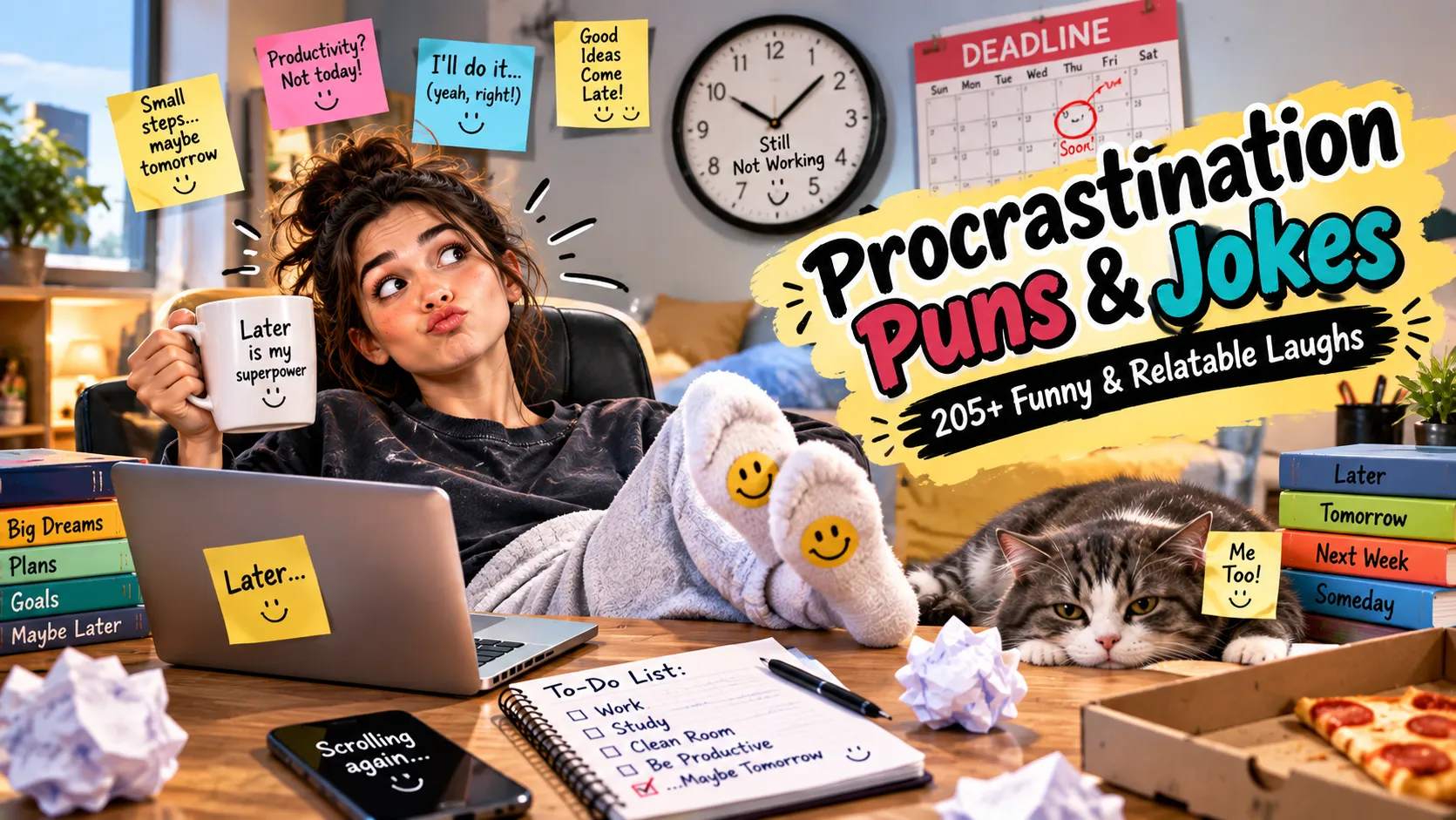 Procrastination Puns and Jokes