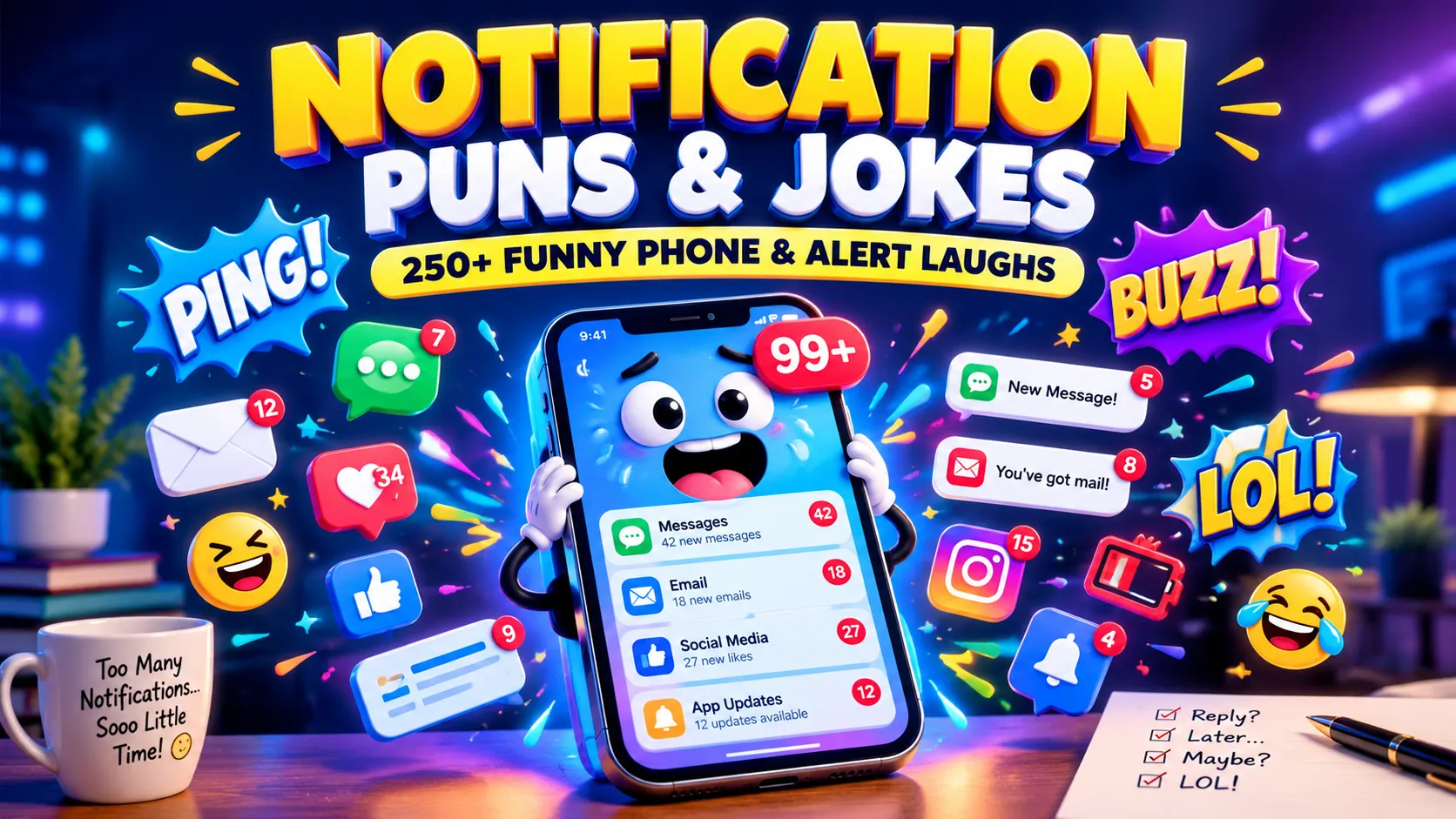 Notification Puns and Jokes