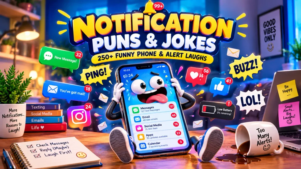 Notification Puns and Jokes