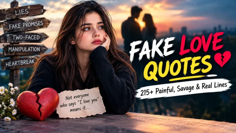 Fake Love Quotes